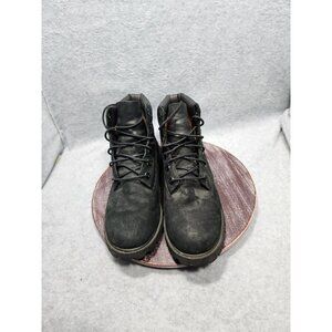Timberland Mens 6-Inch Waterproof Premium Leather Boots Size 6 Black